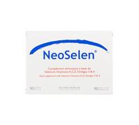 NeoSelen® • Complément Alimentaire Anti-âge & Anti Oxydant • 3 mois de cure / 90 gélules • Sélénium • Vitamines A, C & E • Oméga 3 & 6 • Stimule les défenses immunitaires • Fabriqué en France