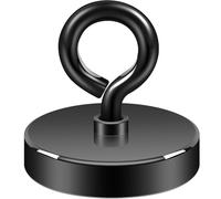 Neosmuk Aimant de pêche, base en métal usiné CNC solide avec aimants haute puissance, aimants de 7,6 cm pour extracteur, aimant super puissant avec poignée pour soulever et ramasser 340 kg