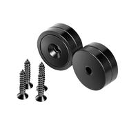 Neosmuk Lot de 4 aimants de 25 mm de diamètre, parfaits pour mur en bois, tableau blanc, porte, maison, cuisine, bureau (noir)