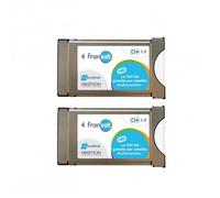 Pack 2x modules pcmcia fransat ci+ dernière version 1. 3 carte pc7 décodeur tv - ready for 4k / uhd/ full hd