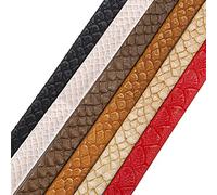 Neotrim Bande de ruban de garniture en simili cuir PU, maintenant en 6 couleurs magnifiques, finition de texture époustouflante, 20mm - Tan Terracotta, 1 meter