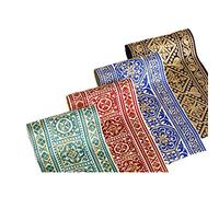 Neotrim Indian Salwar Kameez Broderie, aztèque celtique ruban galon au mètre. tout simplement Superbe et très Limited Edition fantaisie ruban Recadrage. 7-7.5 cm de large.
