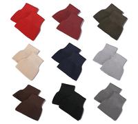 Neotrims Paire de manchettes en tricot côtelé, tubulaire et façonné. Tissu côtelé sans couture pour revers de rechange sans couture, 10 couleurs, longueur de coupe à la taille requise et coudre (noir,