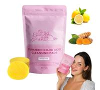 Neously - Tampons de nettoyage à l'acide kojique et au curcuma - Ingrédients naturels à l'acide kojique et au curcuma, réduisent les imperfections et les zones sombres, résultats visibles après une