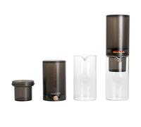 NEOUZA Cafetière à infusion à froid, machine à café glacé - Réglage de la vitesse infinie de 400 ml en verre borosilicate avec échelle scientifique transparente, comprend 100 filtres, pour 2 à 4