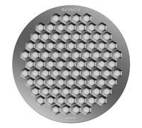 NEOUZA Écran pour doseur Espresso, maille nid d'abeille en acier inoxydable de 0,8 mm, filtre réutilisable pour porte-filtre V4 (Argent (1 pièce), 53 mm)