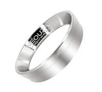 NEOUZA Entonnoir doseur Espresso à anneau en acier inoxydable compatible avec porte-filtre de machine à café pour tassage (53 mm)