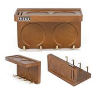 NEOUZA Mini station de rangement murale pour accessoires expresso 51/53/58 mm, distributeur de tamper, porte-filtre pour bar, maison, bureau