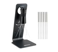 NEOUZA Outil WDT avec support magnétique et angle/plage réglables, 6 + 6 aiguilles de rechange de 0,4 mm, agitateur de distribution d'expresso pour café sans grumeaux, acier inoxydable 304 et alliage