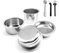 NEOUZA Panier filtrant en acier inoxydable 51 mm, compatible Delonghi et Breville. Cadeau : filtre aveugle et pince à cuillère