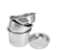 NEOUZA Tamis filtre en acier inoxydable 304 de 51 mm 1/2/4 tasses Panier aveugle de contre-lavage pour porte-filtre sans fond - Compatible avec les machines à café expresso Delonghi, Breville