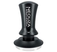 NEOUZA - Tamper à expresso calibré pour machine à café, antiadhésif et auto-nivelant avec poignée raffinée, base plate en acier inoxydable, (51 mm, noir mat)