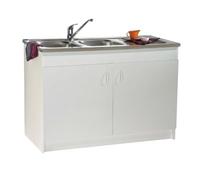 Meuble sous évier SIM NF - 100 x 60 cm - 2 portes Néova