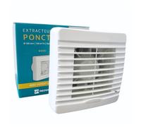 neoventil MORI B-V0 - Extracteur d'air intermittent pour Salle de Bain, WC et Cuisine - Interrupteur - Faible consommation - Silencieux - Résistant à l'Eau - Installation Murale et Plafond