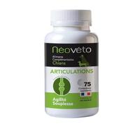 NÉOVÉTO - Articulations Chien - comprimés naturels - Arthrose Chien - Anti-inflammatoire - Actifs agréés par Les Services vétérinaires - Fabriqué en France (75 comprimés)