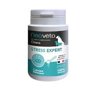 Néovéto Stress Expert, Poudre Contre Le Stress des Chiens, 54g, 90 cuillérées, Actifs agréés par Les Services vétérinaires français