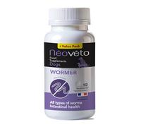 NEOVETO - Vermipurge - Vermifuge pour Chien en comprimés naturels - Actifs agréés par Les Services Vétérinaires Français - Fabriqué en France - Facile à administrer - 30 comprimés (Version Anglaise)