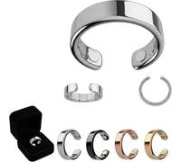 Neovolta Vitalring Weight Loss Ring a Needle Massage Ring Designed Specifically, With a Built-In Magnet That Helps Improve Sleep Quality and Balance Hormones, Natural Companion for Women (argenté)