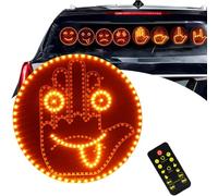 NEOVSUNY Lumière de doigt de voiture et signe d'expression pour s'exprimer, signe de geste de la main, 2 en 1, lampe visage souriant avec télécommande