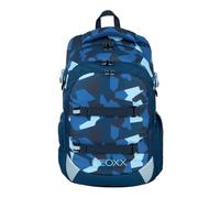 neoxx Active Pro Camo nation Sac à dos d'écolier en bouteilles PET recyclées avec 3 compartiments + compartiment secret Bretelles réglables en hauteur et rembourrées Volume : environ 30 l