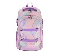 neoxx Active Pro Sac à dos d'écolier, fabriqué à partir de bouteilles en PET recy s, avec 3 compartiments + compartiment secret, bretelles réglables en hauteur et rembourrées, volume : environ 26 l