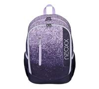 neoxx Flow Sac à dos pour l'école et les loisirs avec 2 compartiments - Volume : environ 20 litres, lilas, 28 x 42,5 x 18 cm