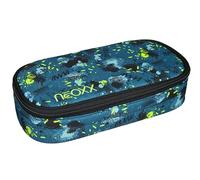 neoxx - Jump Pencil Case - Recycled Pet Bottles, Main Compartment with Zip, 10 Pen Loops, Viewing Window - School Supplies for Children