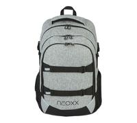 neoxx Sac à dos scolaire ACTIVE Pro Wool the World - fabriqué à partir de PET recyclé - sac à dos avec 3 compartiments + poche secrète - bretelles réglables et rembourrées - volume env. 26 L