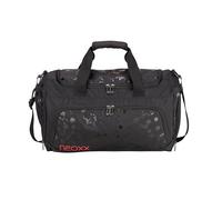 Neoxx Sac de Sport Move Splash en Noir - 25 l, Grand Compartiment Principal, Compartiment Humide, 2 poignées de Transport, bandoulière réglable, Splash en Noir, 43,5x26x24 cm, Sac de Sport