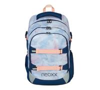 neoxx Active Pro Dreaming of pastel Sac à dos d'écolier fabriqué à partir de bouteilles PET recyclées - Sac à dos pour l'école avec 3 compartiments + compartiment secret - Bretelles réglables en