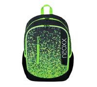 neoxx Sac d'école vert clair jaune pour fille et garçon - Flow School Backpack Pixel In My Mind 289556
