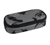neoxx - Trousse Scolaire Jump Dragon Thunder - Bouteilles Pet recy s, Compartiment Principal zippé, 10 Passants pour stylos, fenêtre Transparente - Fournitures Scolaires pour Enfants