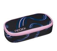 neoxx - Trousse Scolaire Jump Hello Wave - Bouteilles Pet recyclées, Compartiment Principal avec Fermeture éclair, 10 Passants pour stylos, fenêtre Transparente - Fournitures Scolaires pour Enfants