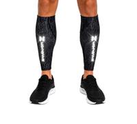 NEP2RIIX Manchon de Compression Mollet - Logo Réfléchissant - Running Homme Femme, Chaussette de Compression Sport, Maintien du Mollet pour Course à Pied, Trail, Marathon et Fitness