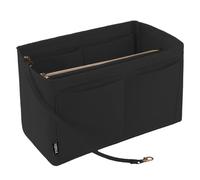 NEPAK Organisateur de Sac à Main en Feutre, Sac de Rangement Intérieur Bag in Bag pour Femmes avec Sac à Fermeture éclaire(Noir,S)