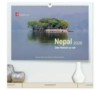 Nepal 2026 - Dem Himmel so nah (hochwertiger Premium Wandkalender 2026 DIN A2 quer), Kunstdruck in Hochglanz: Dach der Welt, alte Kulturen und Naturschönheit