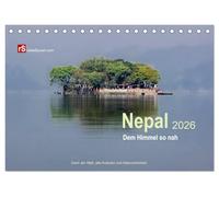 Nepal 2026 - Dem Himmel so nah (Tischkalender 2026 DIN A5 quer), CALVENDO Monatskalender: Dach der Welt, alte Kulturen und Naturschönheit