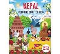 Nepal Coloring Book for kids with facts