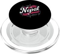 Nepal Flag Vintage Style Nepali Heritage Pride PopSockets PopGrip pour MagSafe