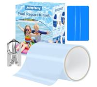 Nepfaivy Kit Reparation Liner Piscine - Rustine Piscine Étanche Flexible PVC 10 x 150 cm, Ruban Adhésif Réparation Piscine pour Spa Gonflable, Piscine, Piscine Enfant, Bouee Matelas Gonflable, Tentes