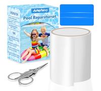 Nepfaivy Kit Reparation Liner Piscine - Rustine Piscine Étanche Flexible TPU 10 x 150 cm, Ruban Adhésif Réparation Piscine pour Spa Gonflable, Piscine, Piscine Enfant, Bouee Matelas Gonflable, Tentes