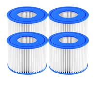 Nephelolux 4 Pack Filtre pour Hot Tub Type VI, Cartouches de Filtre de Piscine Accessoires pour Best-Way, Lay-Z-Spa, Piscine, Coleman SaluSpa, Palm Springs