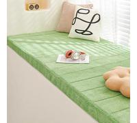 NEPHRA Coussin de Banc et Banquette Imperméable Antidérapant 5cm, avec Couvercle Amovible Résistant aux Griffures, pour Intérieur et Extérieur Jardin Cuisine(C-Green,140x50cm x5cm Thick)