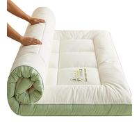 NEPHRA Matelas Pliable 2 Places et Futon Japonais Épais et Pliable, en Polyester Respirant avec Sangles Antidérapantes, pour Lits, Invités, Camping et Canapés(Thickness 9cm,180 x 200 cm)