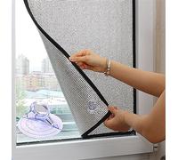 NEPHRA Rideau Occultant Ventouse, Film Fenetre Anti UV, Aluminium Film Anti Chaleur, 6mm Film Opaque Fenetre, Film Fenêtre Anti Regard Jour et Nuit, Facile à Démonter (Taille : 40x90cm)