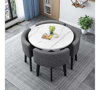 Nephra table et Chaises Salle Manger Rond/Carré, Petit Espace Cuisine, Table Conférence/Réception/Club, 80cm/31.5in (J-1)