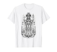 Nephthys Night Goddess Art Monochrome égyptien Antique T-Shirt