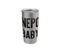 NEPO BABY Funny Nepotism Rich Privileged Kid Fun Meme Gobelet isotherme en acier inoxydable double paroi