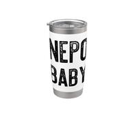 NEPO BABY Funny Nepotism Rich Privileged Kid Fun Meme Gobelet isotherme en acier inoxydable double paroi