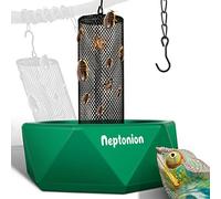 NEPTONION Gamelle caméléon à Crochet avec Colonne pour Grimper et se déplacer, Convient pour lézard, Dragon Barbu, Iguane, Gecko, Crapaud, Grenouille